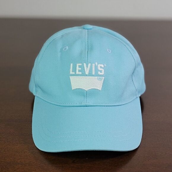 Levi's Strauss Women's Blue White Dad Hat Cap New - Picture 2 of 7